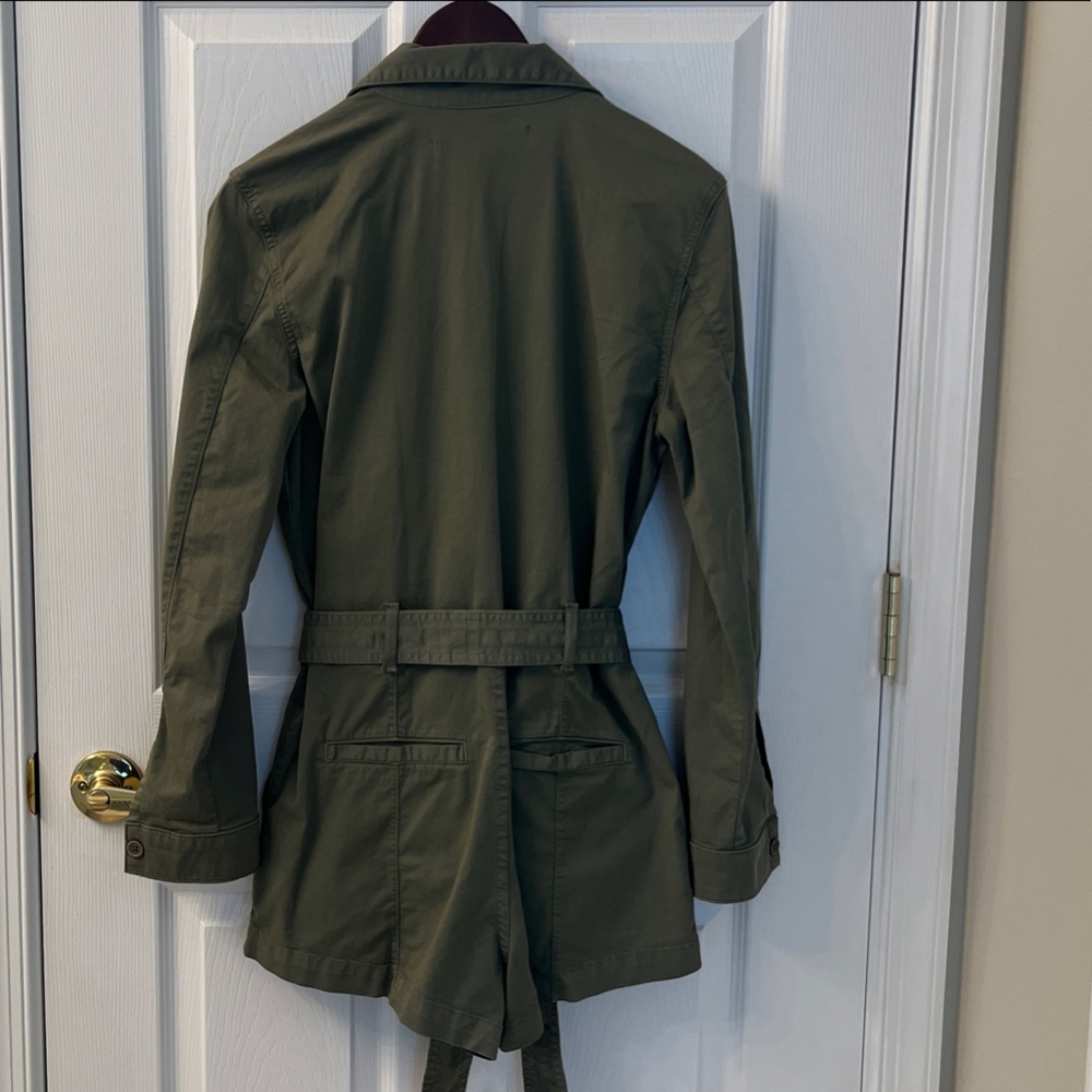 Veronica Beard Olive Utility Jumpsuit romper - Picture 5 of 5